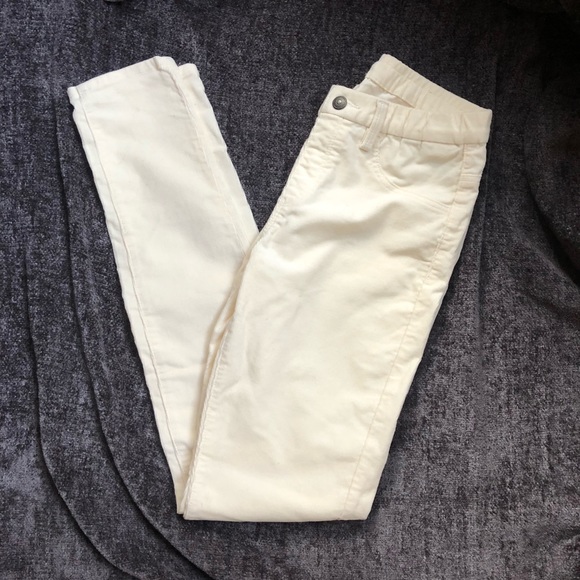 off white corduroy jeans